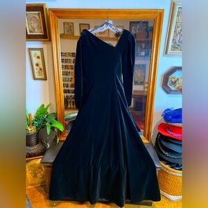 Vintage velvet evening gown